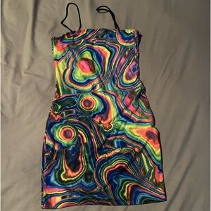 Trippy bodycon dress